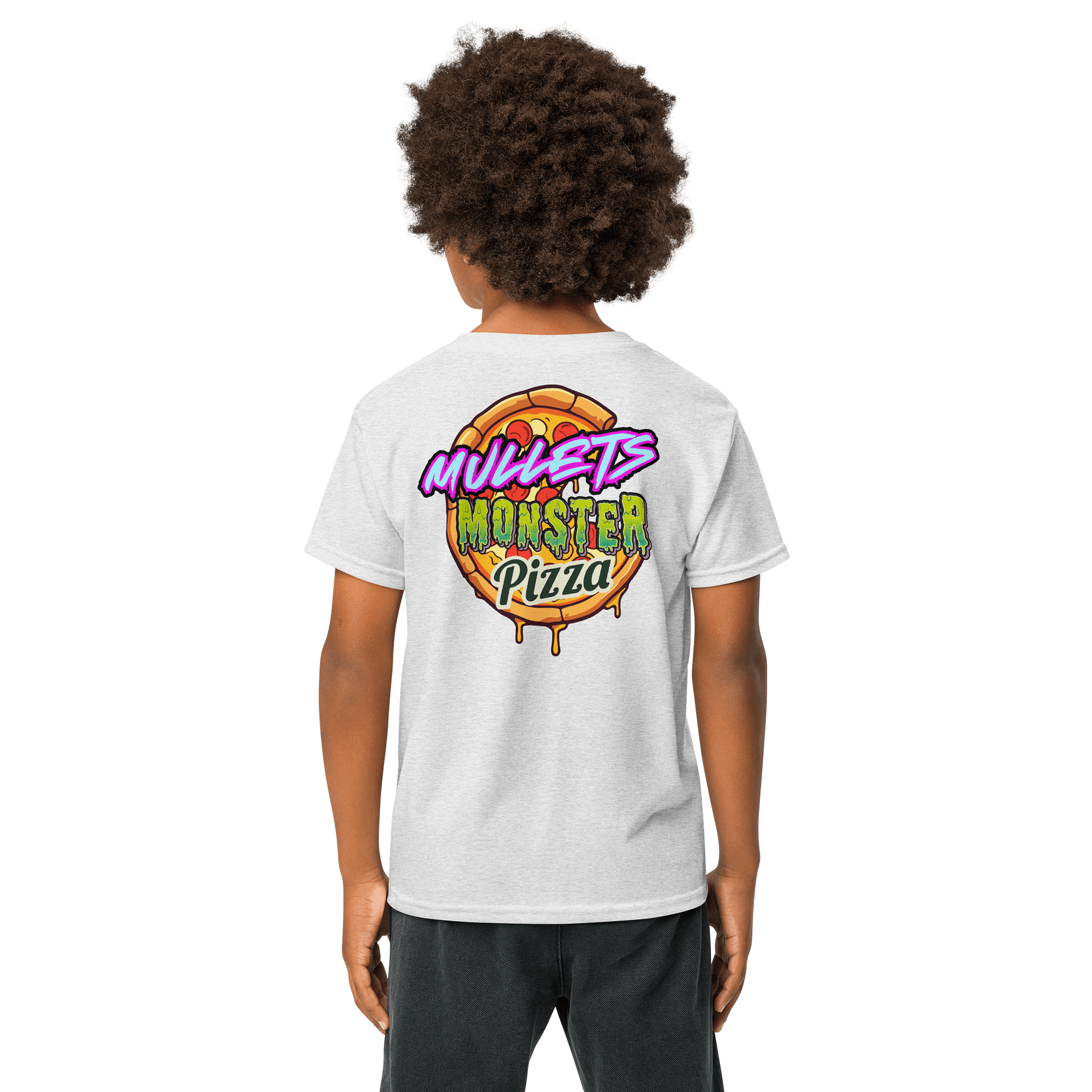 Gildan Youth Sports Tee : MULLETS MONSTER PIZZA product image (48)
