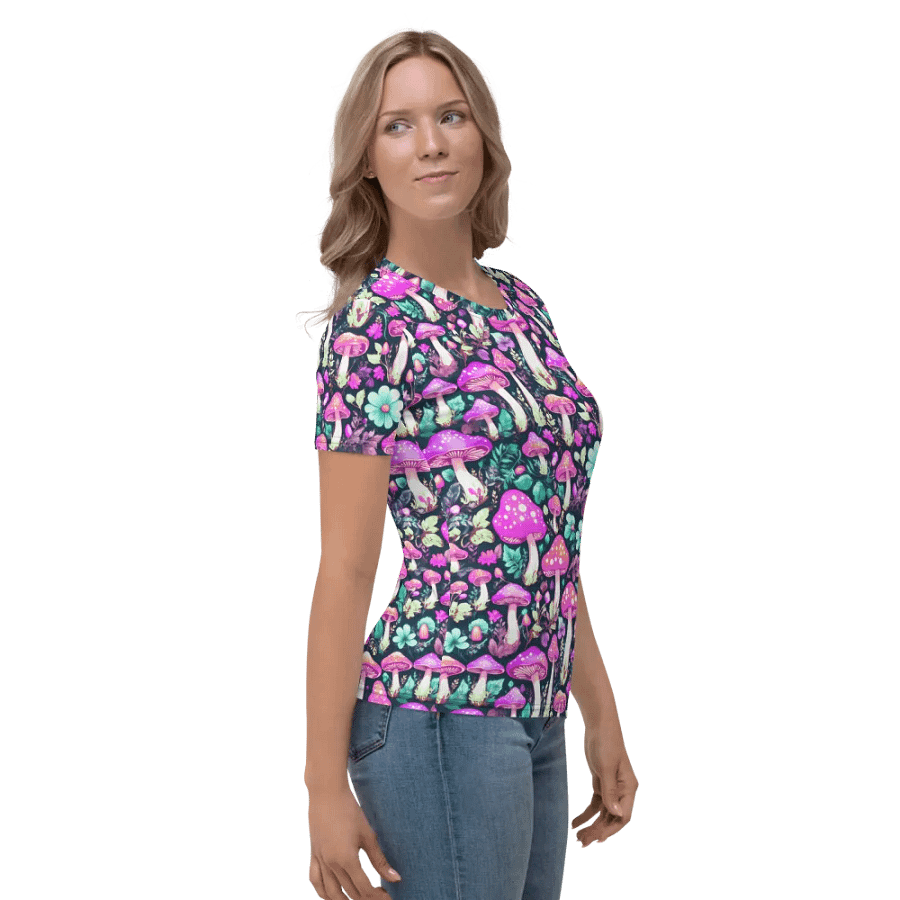 Mushroom Pattern All Over Print T-shirt product image (4)