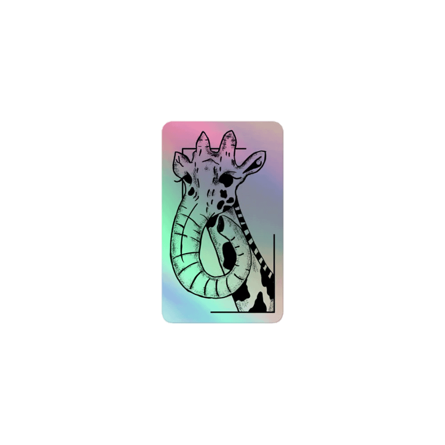 Giraffephant Holographic Sticker product image (1)