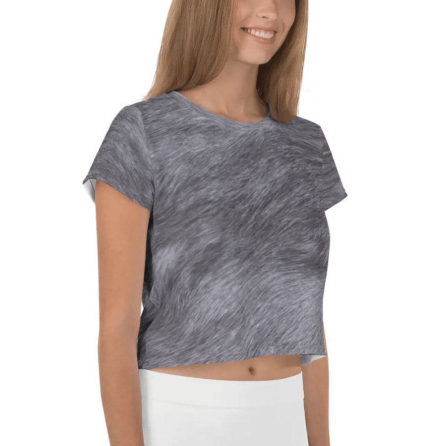 Russian Blue (Grey) Cat Crop Tee product image (5)