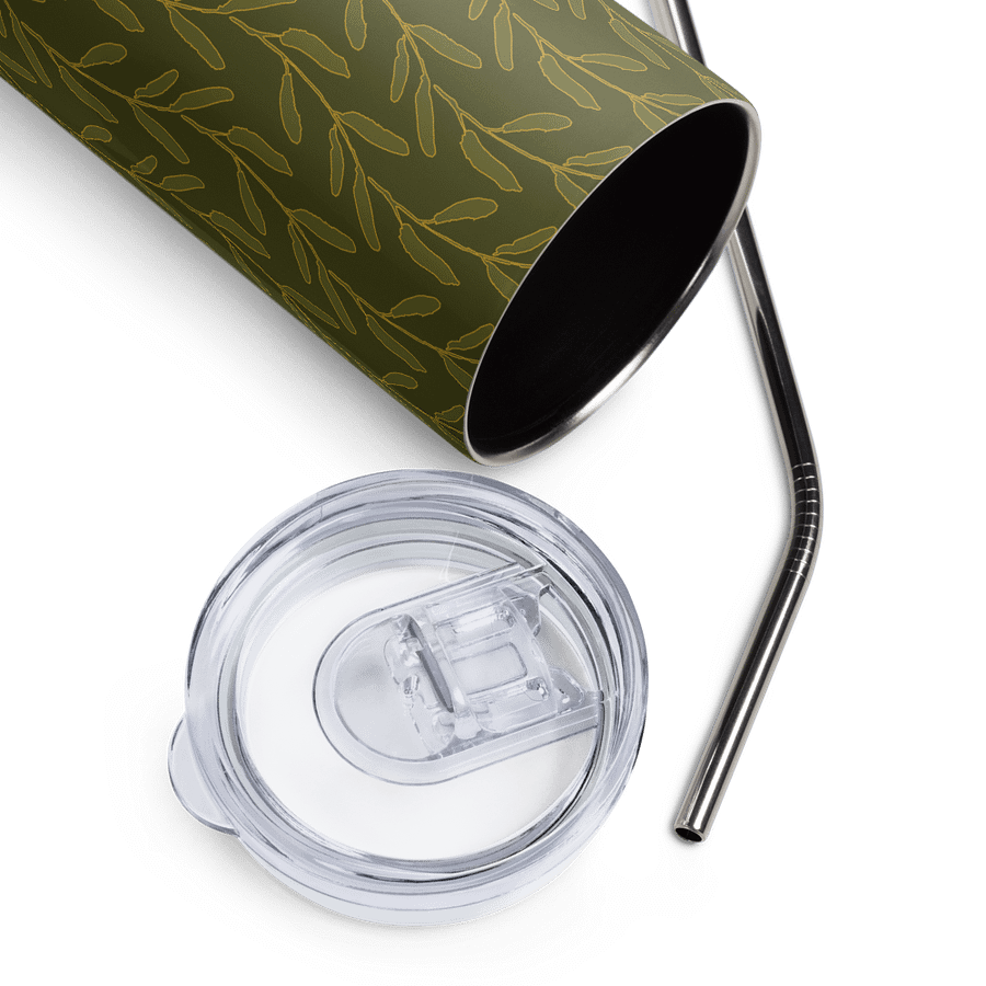 “Good Morning Wave” 20-ounce Stainless Steel Tumbler with Straw product image (5)