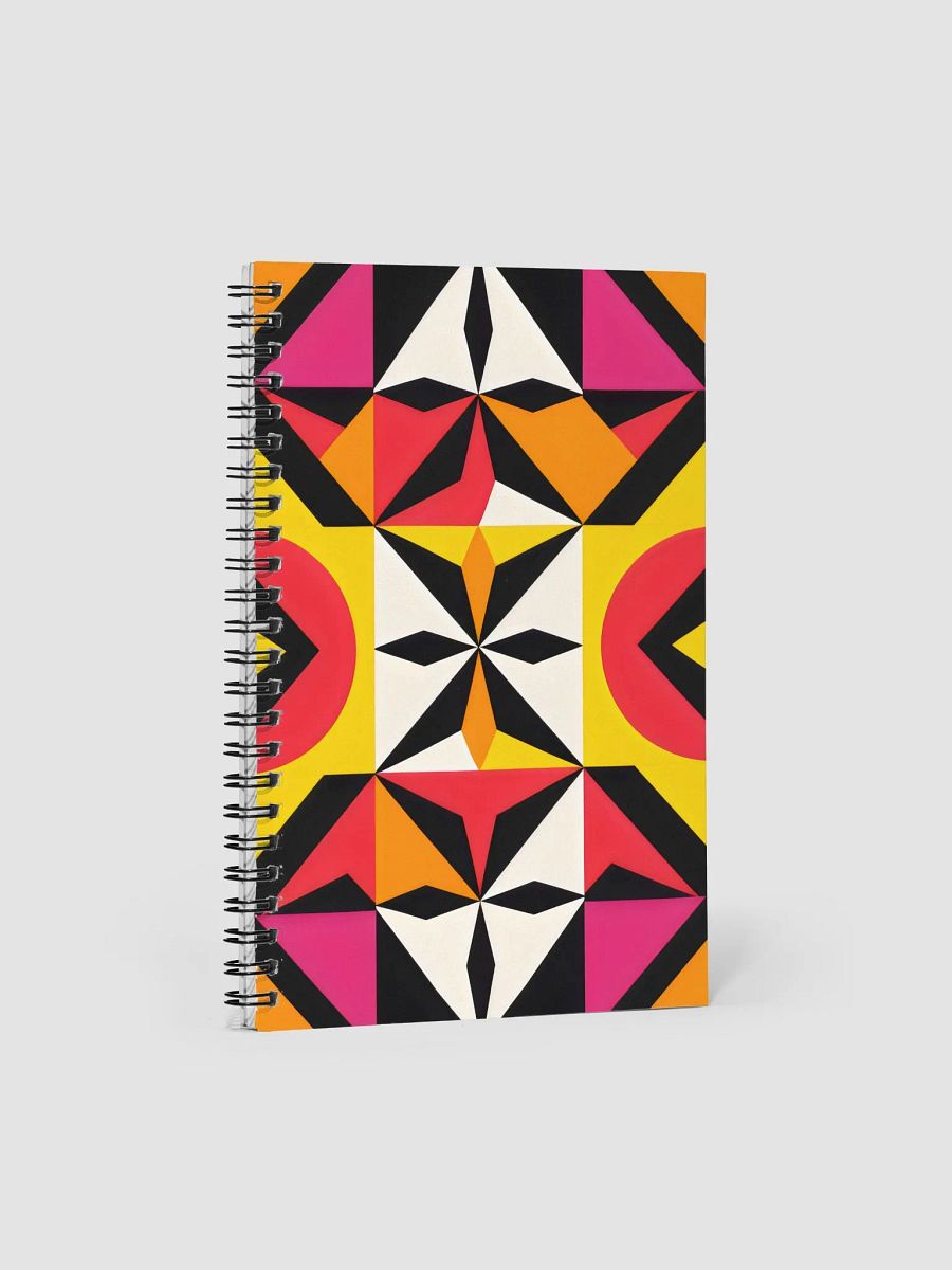 Kaleidoscopic Geometric Spiral Notebook product image (1)