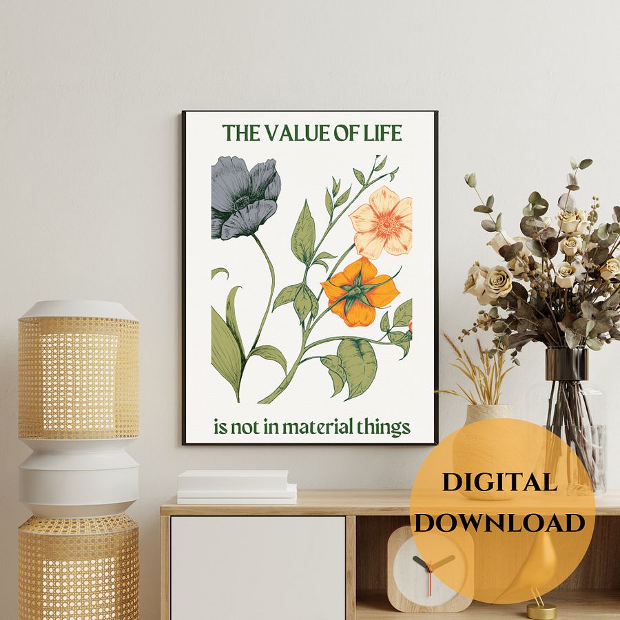 Value of Life Printable Wall Art product image (4)