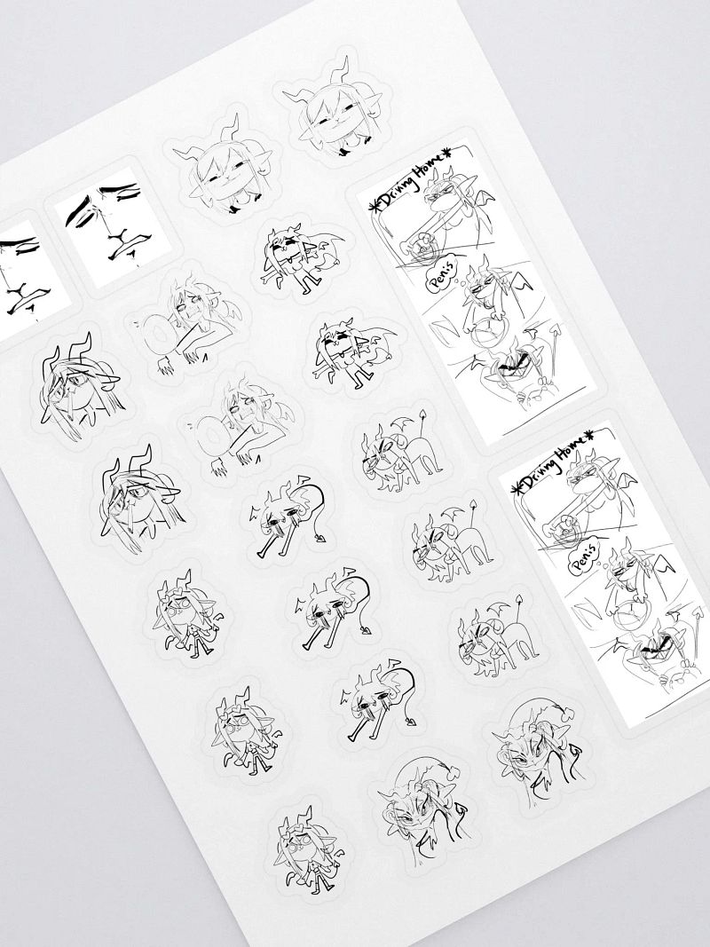 Scrungle Doodles Sticker Sheet