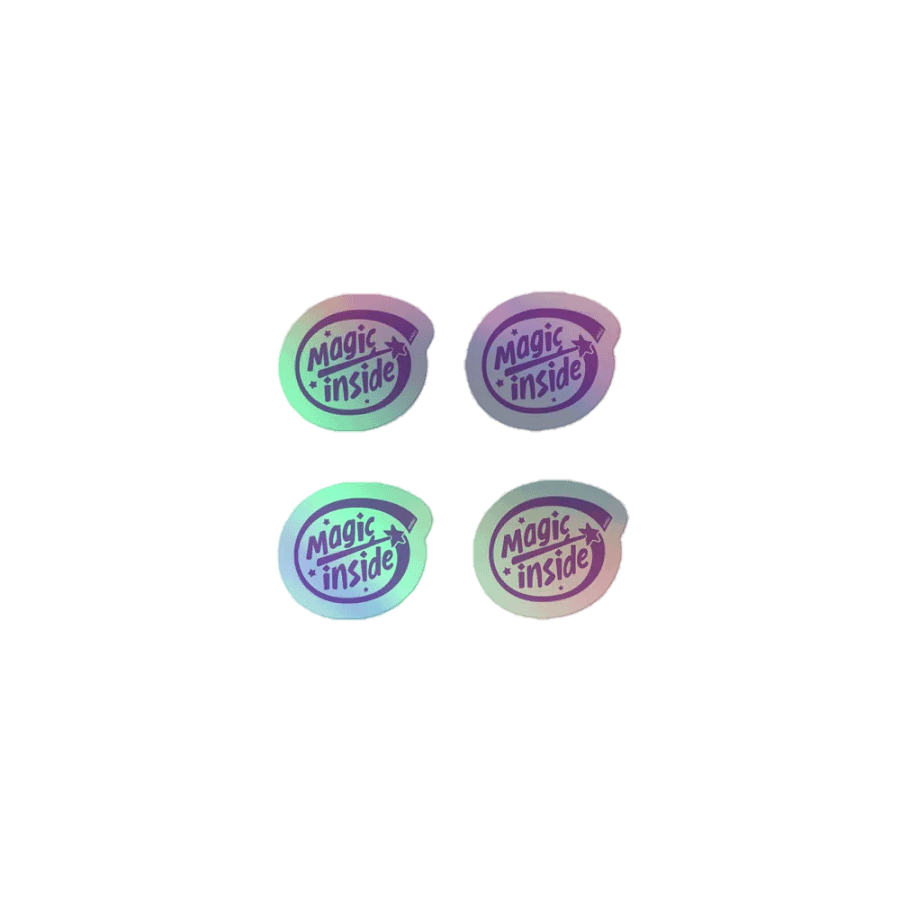◖006◗ magic inside holo sticker 4 minis product image (1)