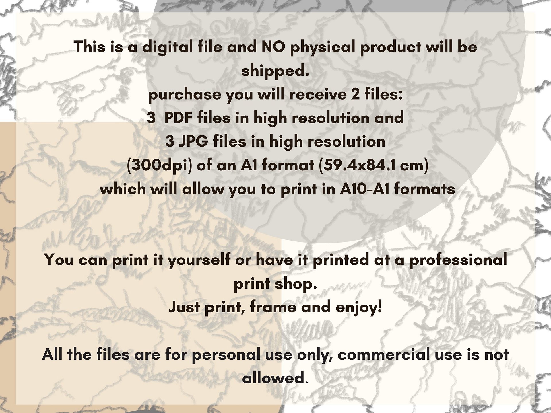 digital poster, 3 designs , modern digital art, decoration office and home product image (12)