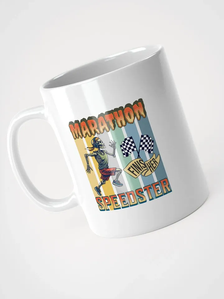 Marathon Speedster Skeleton Running Mug product image (2)