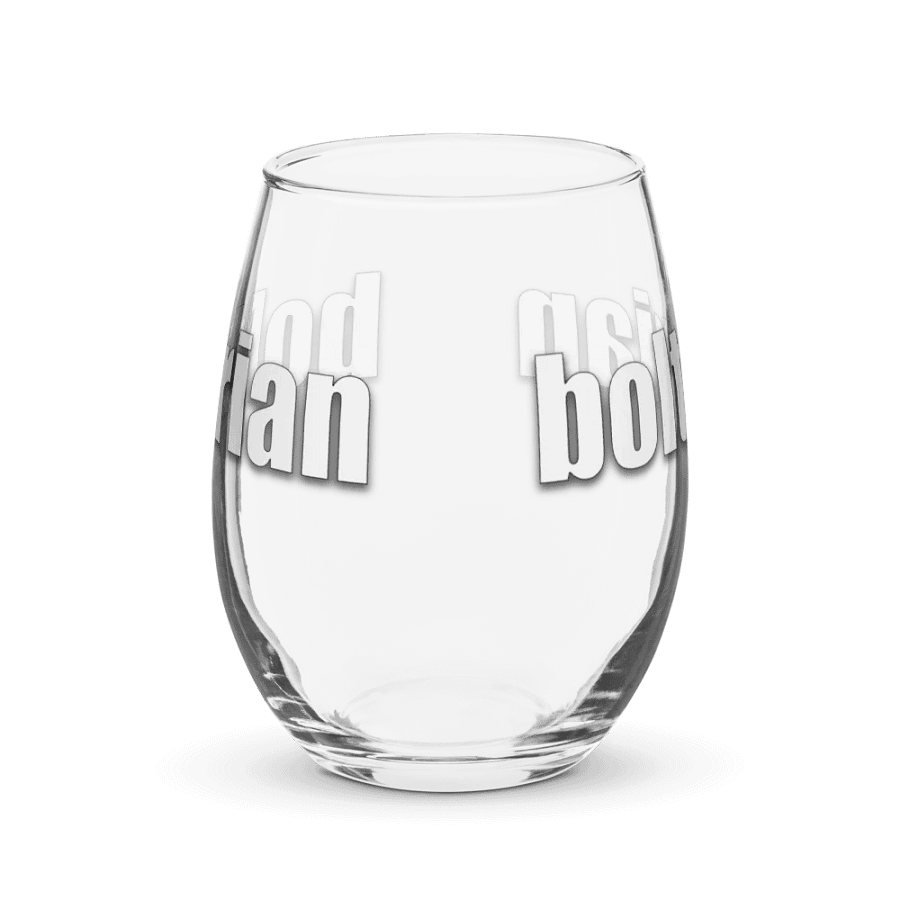 bolt stemless wine glass product image (1)