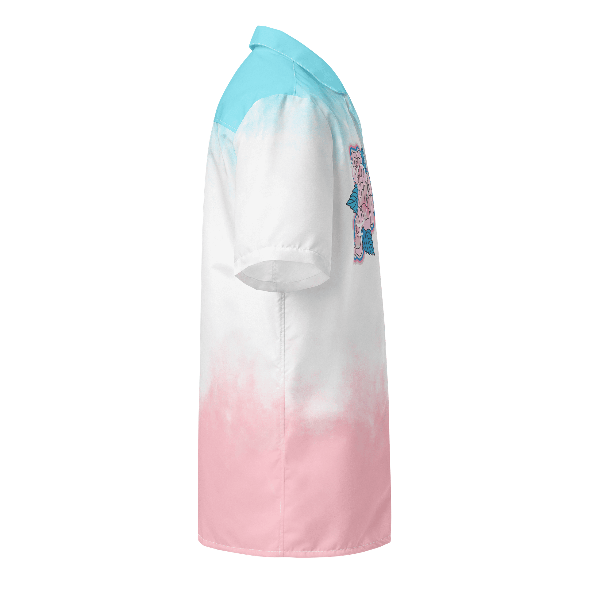 LGBTQIAP2S+ 2025, Trans Flower with Symbol, Button Up product image (4)