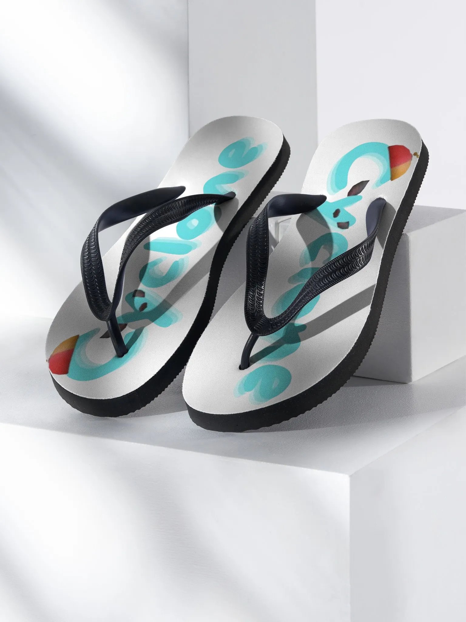 Cyclone Pencil Typography Flip-Flops product image (1)