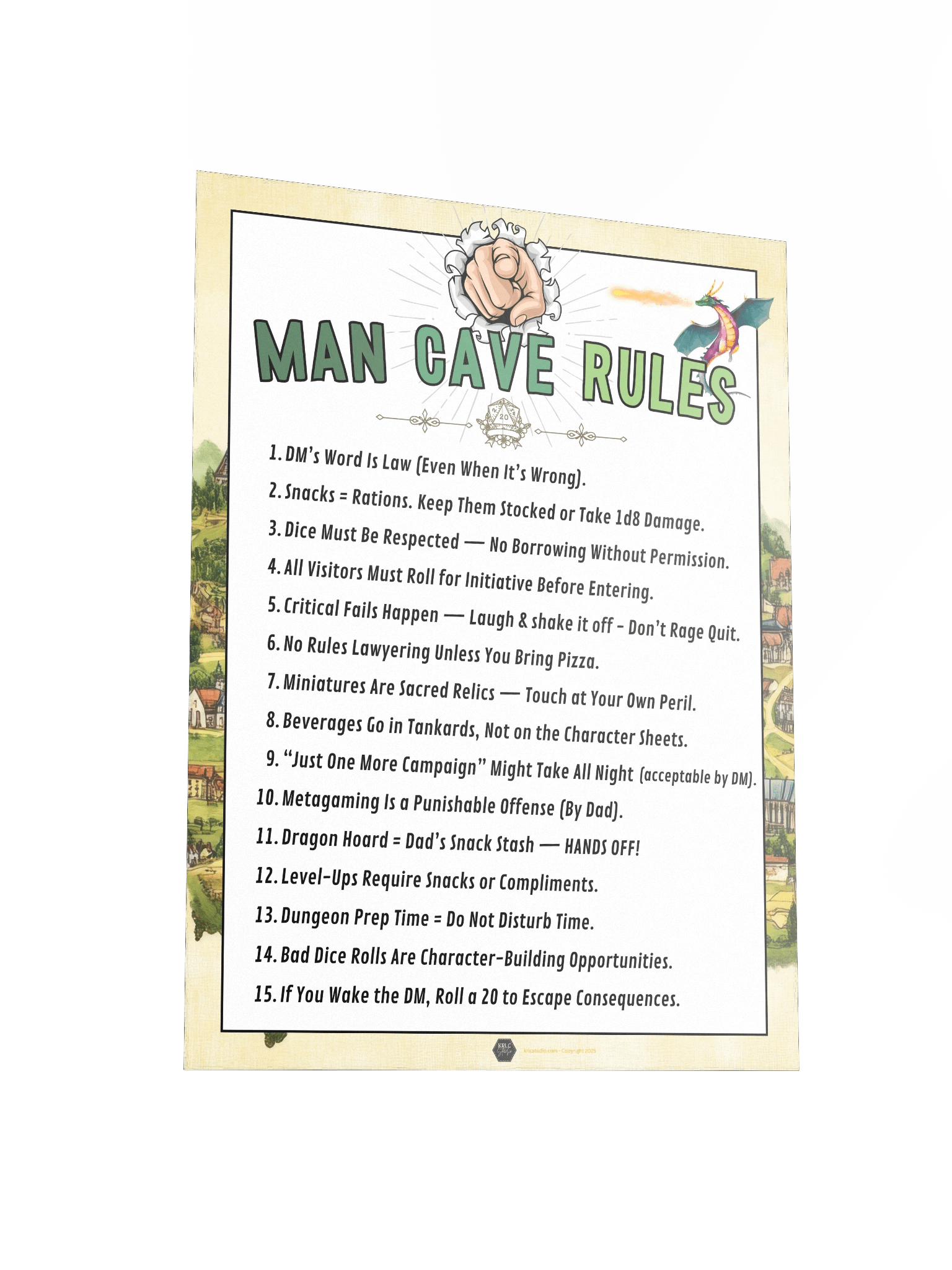 Man Cave Rules - D&D Dads product image (9)