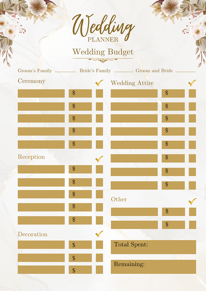 Wedding Budget Planner product image (1)