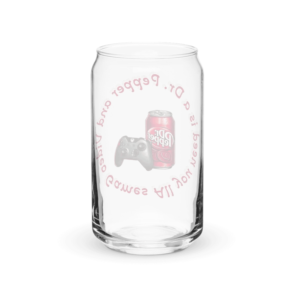 Dr. Pepper & Video Games Glass product image (2)