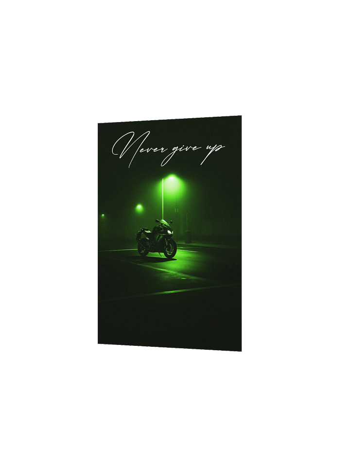 "Never Give Up" Handwritten Matte Poster product image (7)