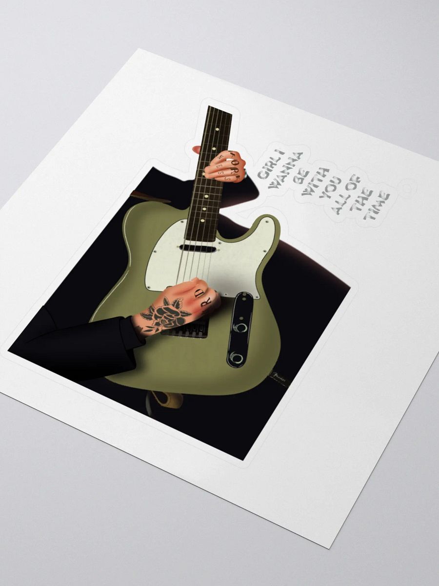 julien baker - all day and all of the night drawing - die cut sticker product image (3)