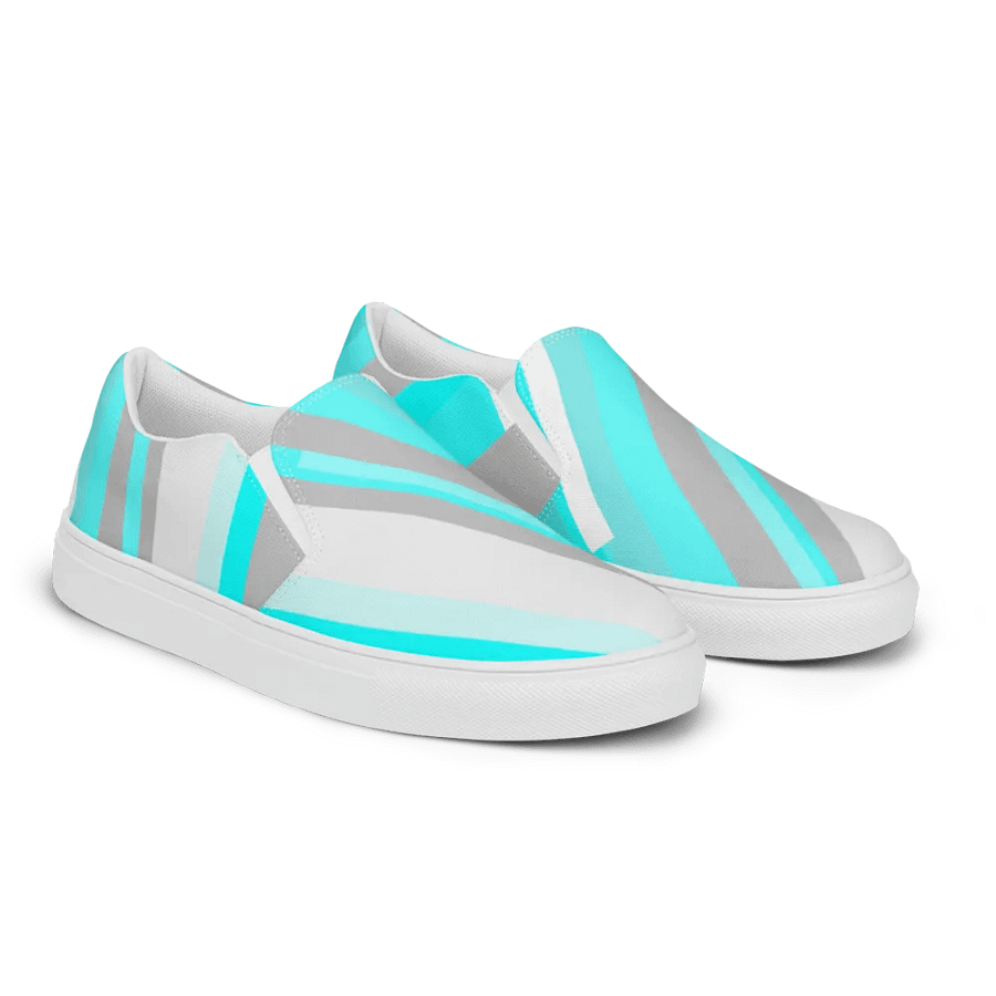Pastel Wave Women's Slip-on Deck Shoes product image (4)