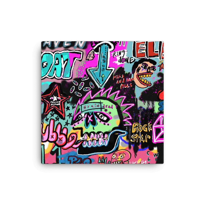 Graffiti Brain (Canvas) by Ross Pino product image (1)