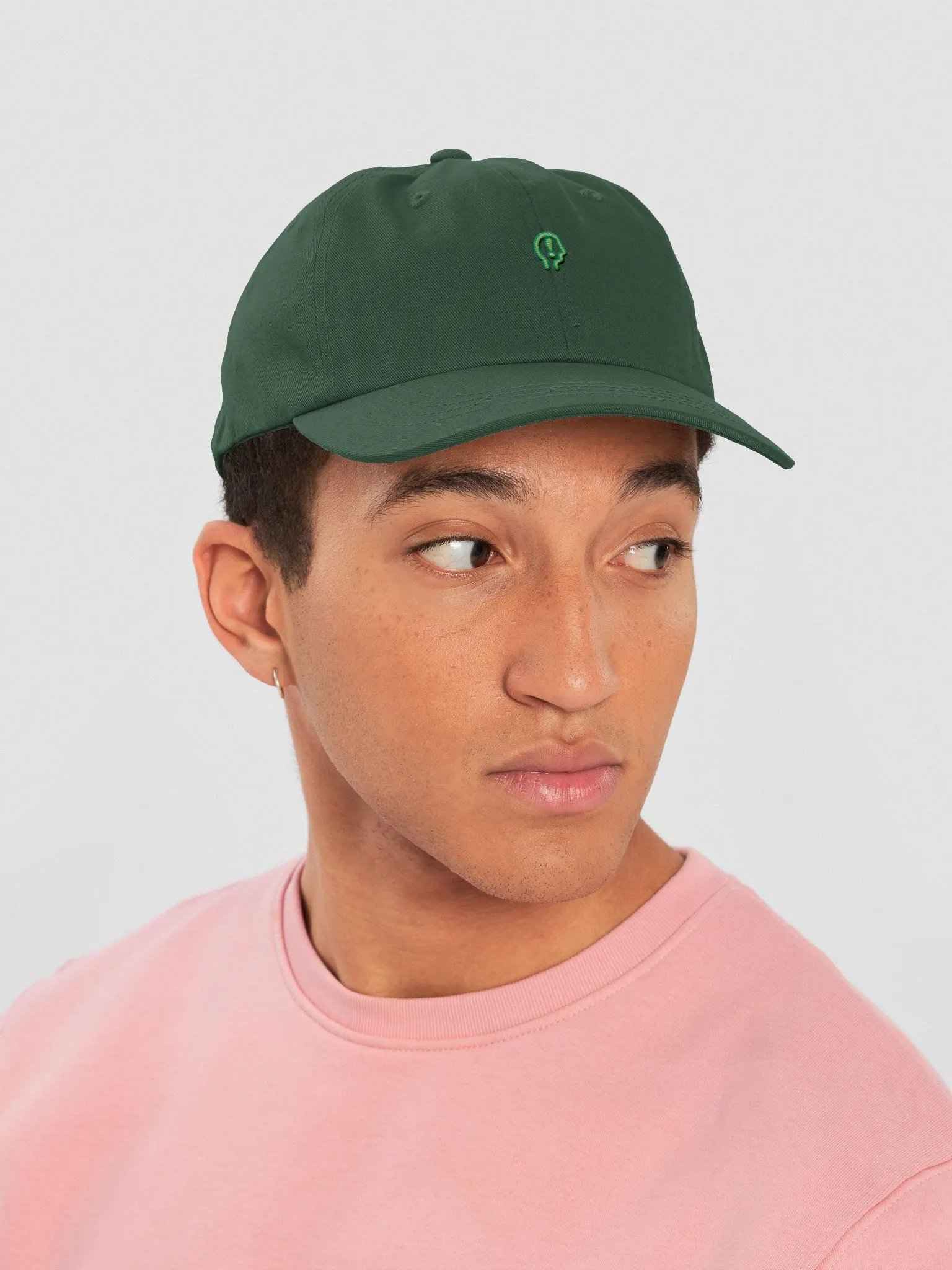 EXCLAIMING MENTALLY (sm. leaf design) classic dad hat product image (54)