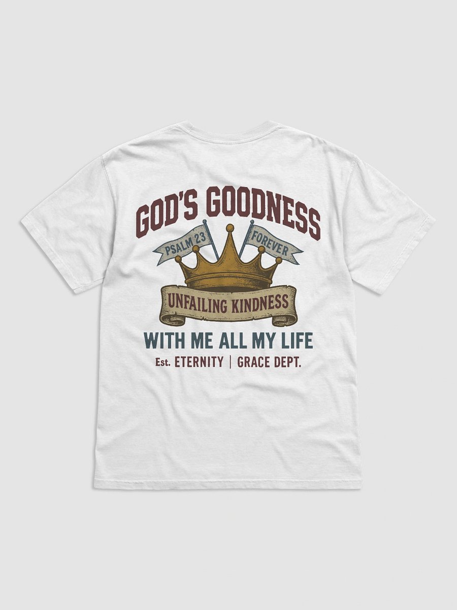 Covenant Classic GOD’S GOODNESS Garment-Dyed Heavyweight T-Shirt | Vintage Christian Faith Tee product image (1)
