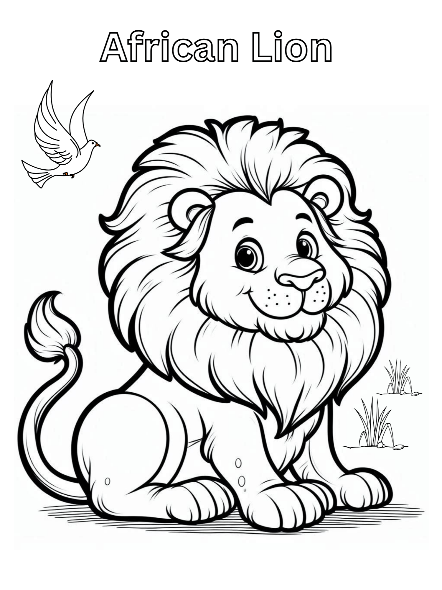 Coloring book,African animals. 40 Pages product image (8)