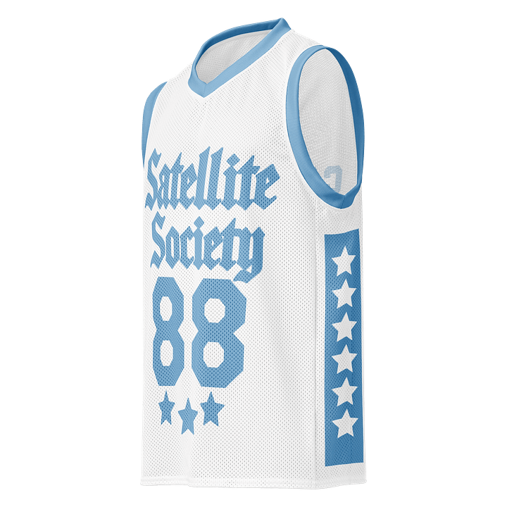 Satellite Society Basketball Jersey (Tar Heel White) Away product image (1)