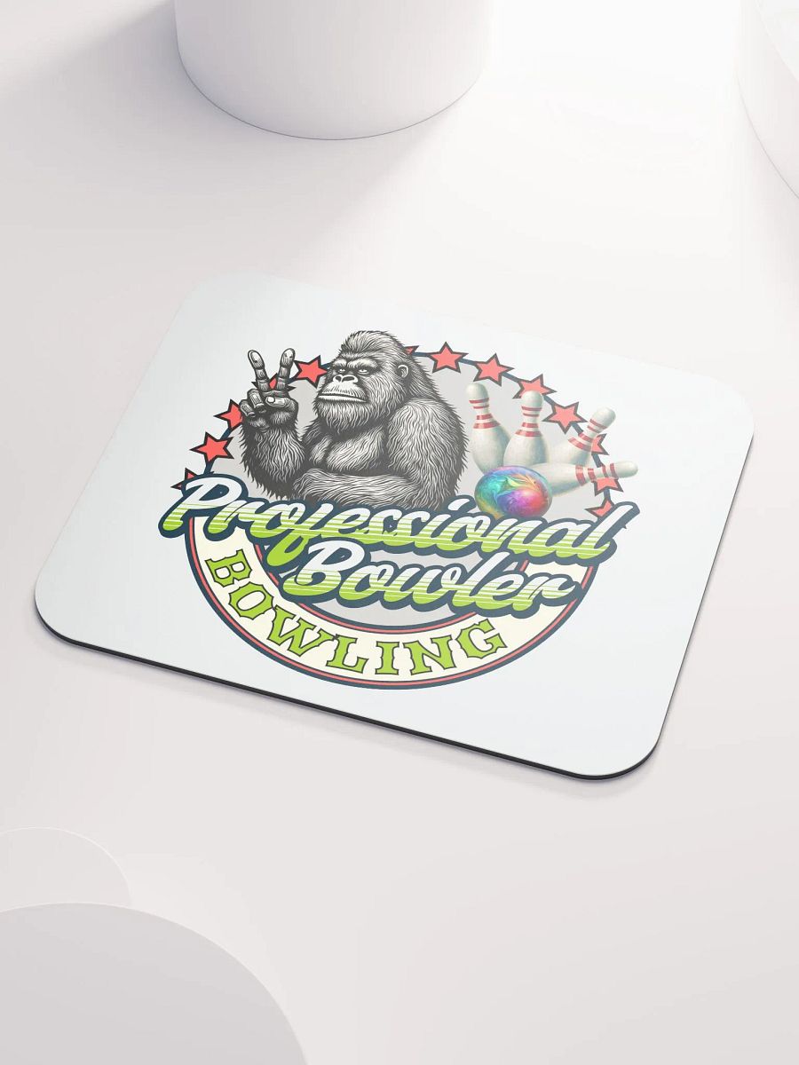 Professional Bowler Sasquatch Bowling Mouse Pad product image (3)