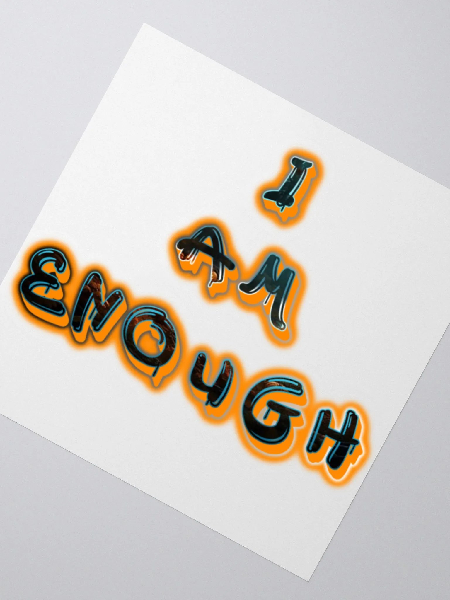 I am enough Sticker product image (5)