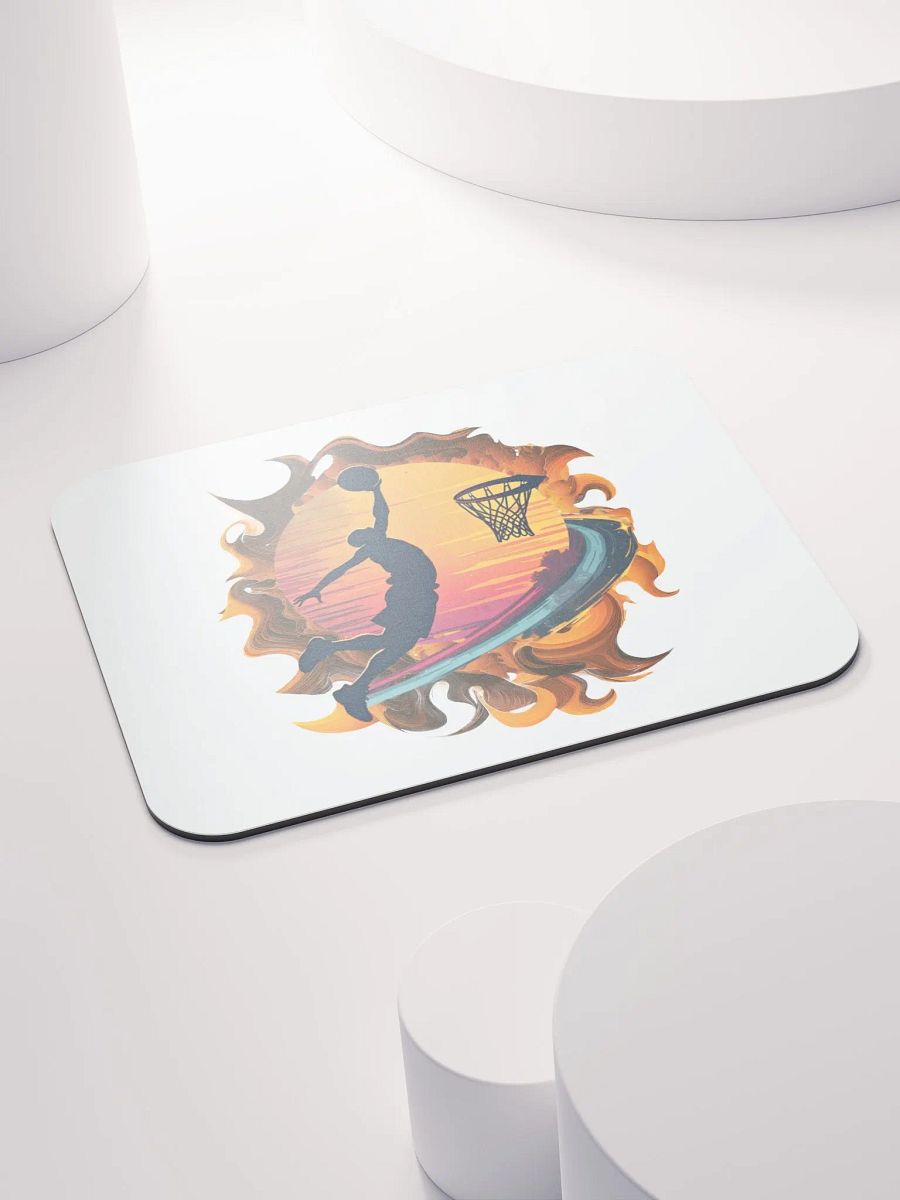 Space Shooter Basketball Sunset Slam Dunk Mouse Pad product image (4)