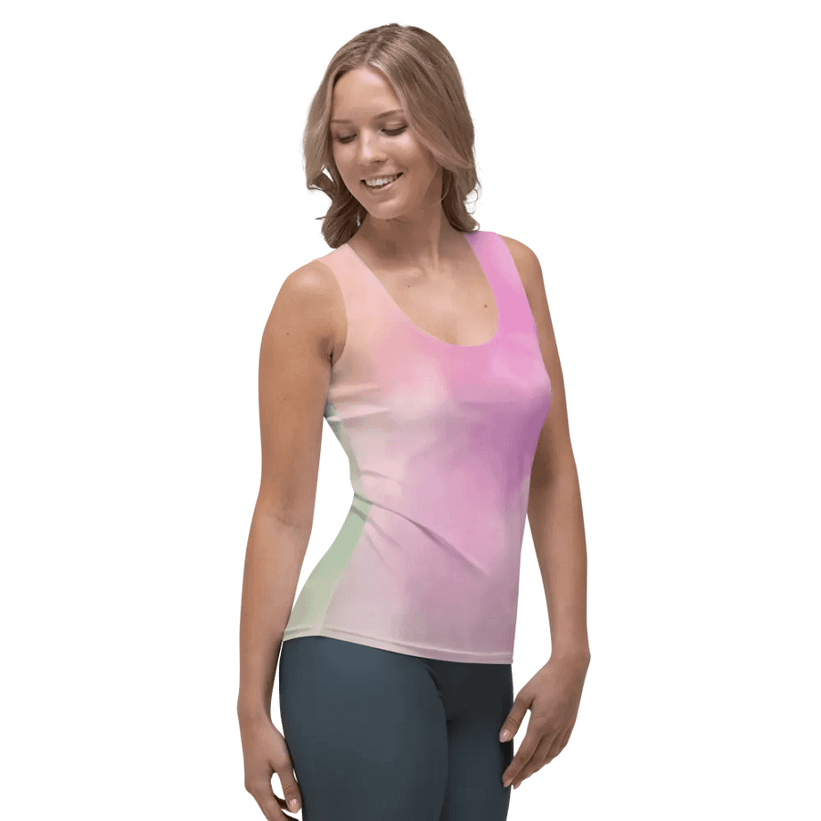 Blur cloud rainbow Design Tank Top - V4 product image (4)