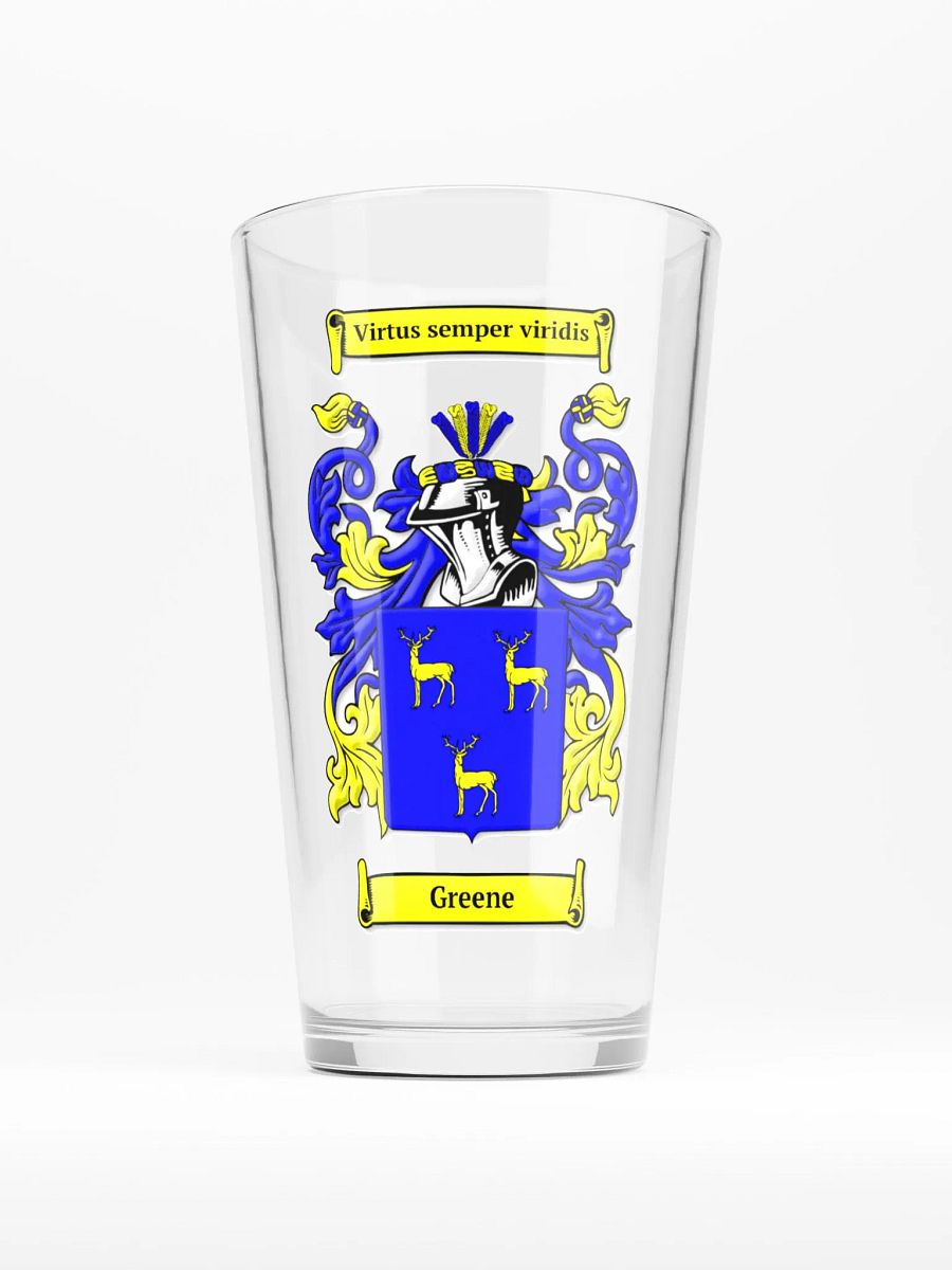 Greene Family Crest - Shaker Pint Glass product image (1)