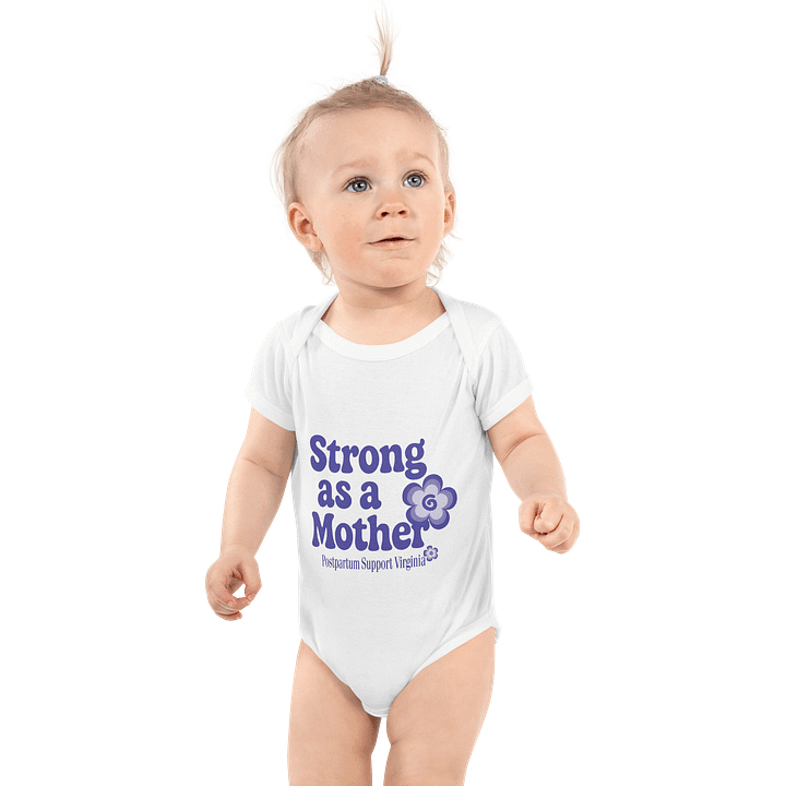 Strong as a Mother Baby Onesie product image (1)