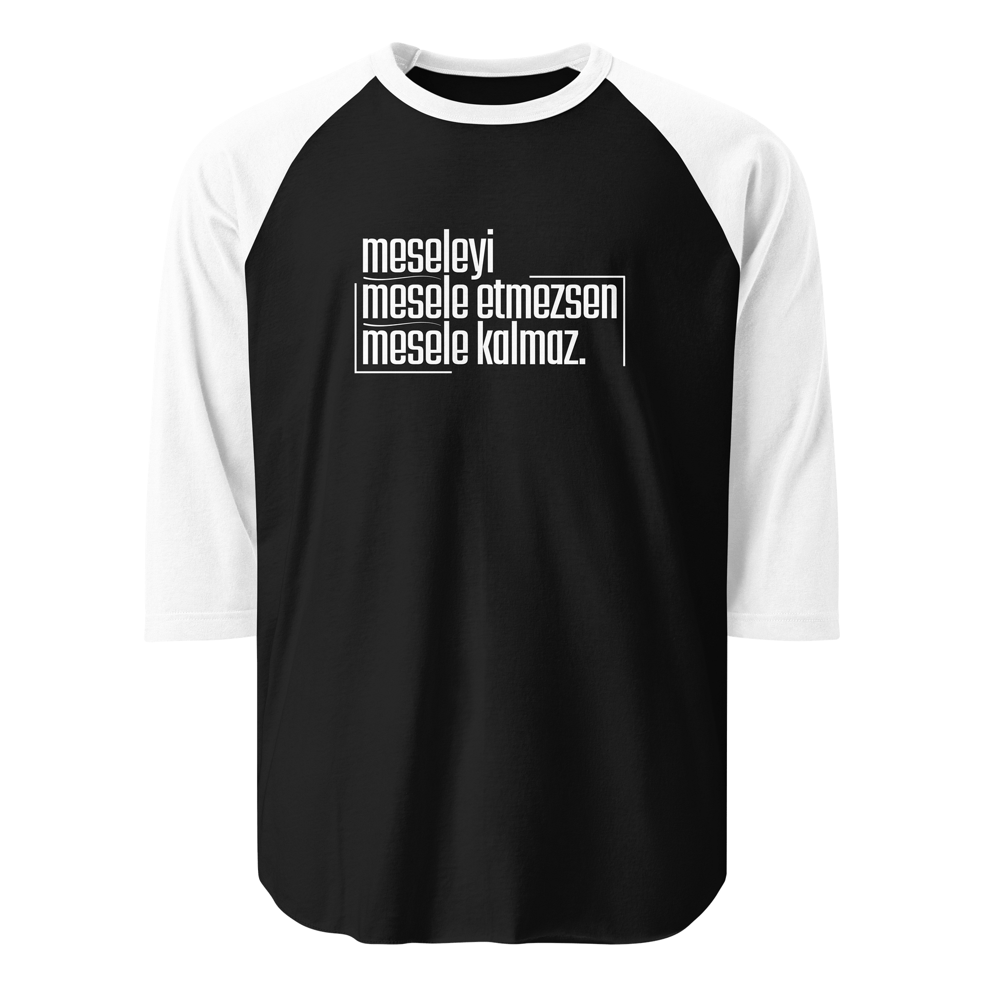 Stres Yönetiminin İronik Kılavuzu: Meseleyi Mesele Etmezsen Mesele Kalmaz! | Tultex Raglan Tee | Erkek Tişörtü product image (1)