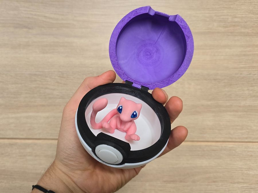 3D Printed Fan Made Pokemon Masterball & Mew set product image (5)