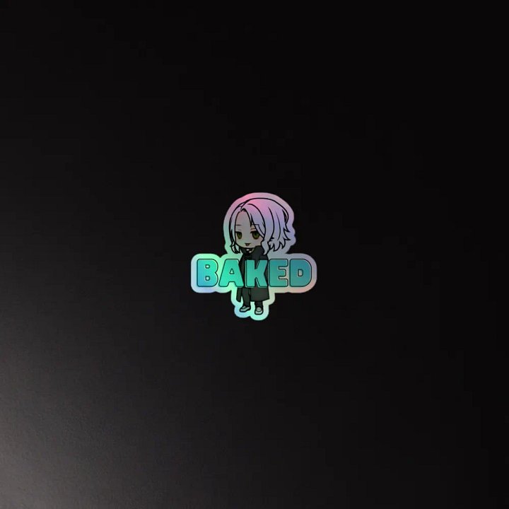 HOLOGRAPHIC BAKED ANIME ME STICKER product image (4)