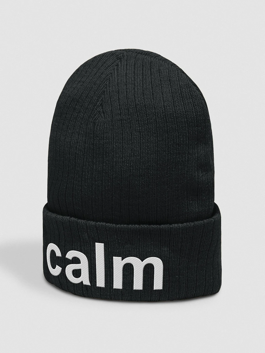 calm Embroidered Beanie product image (2)