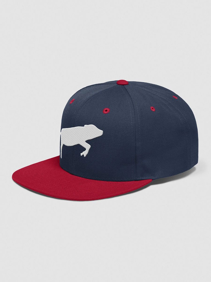 Leaping Pig Logo LIGHT (Yupoong Wool Blend Snapback Cap) product image (73)