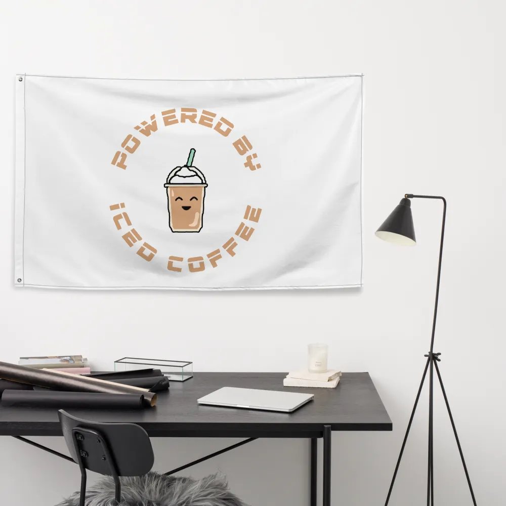 Powered By Iced Coffee Flag product image (9)