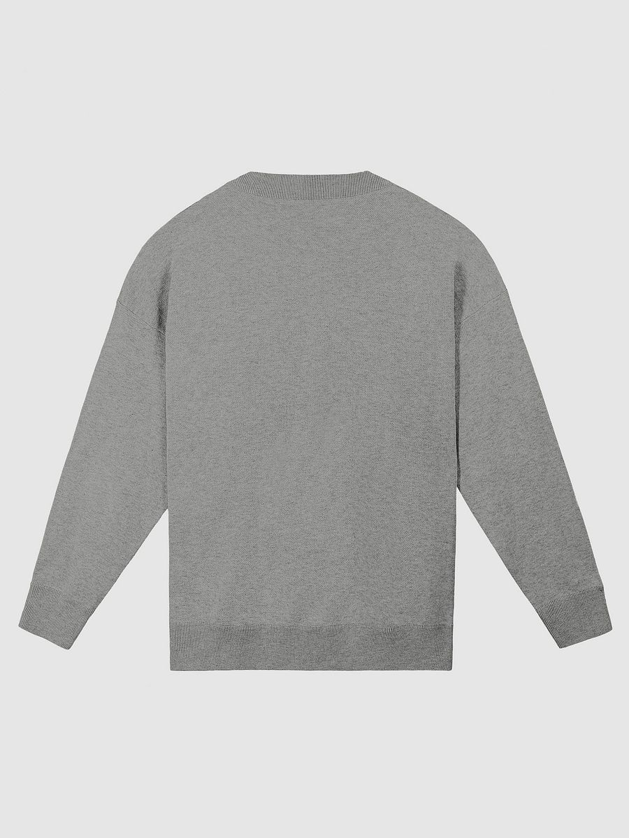 BUSY-BRAINED (lg. design, grey and white) knitwear relaxed crewneck product image (10)