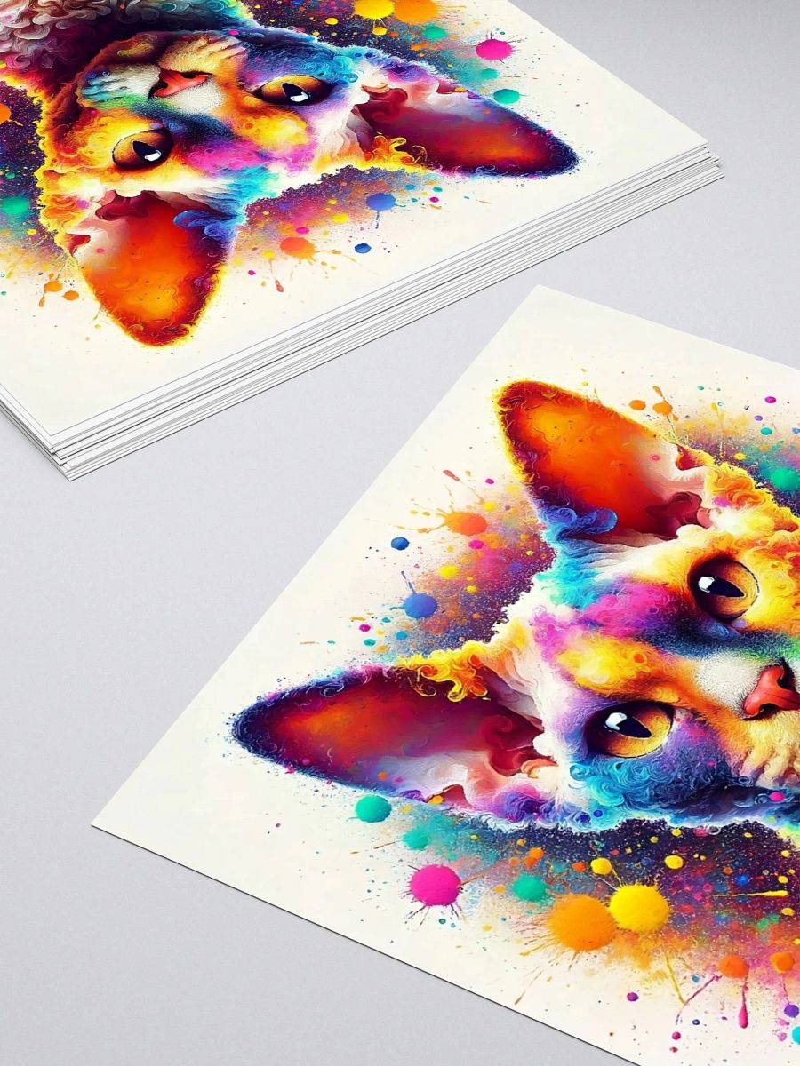 Kiss Cut Stickers: Devon Rex product image (4)