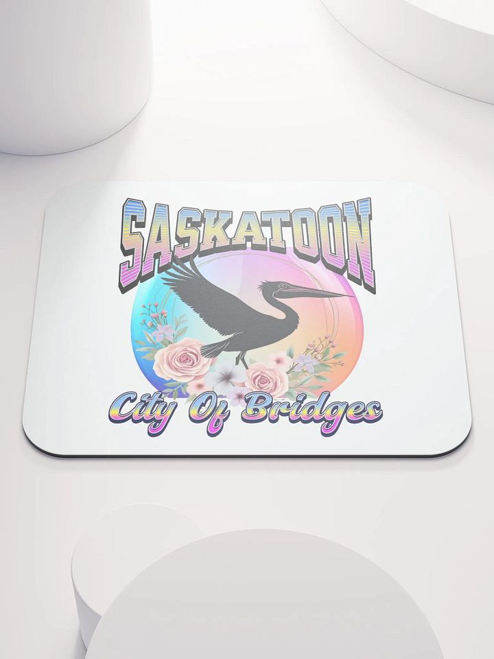 Saskatoon Pelican City Of Bridges Skyline Mouse Pad product image (2)