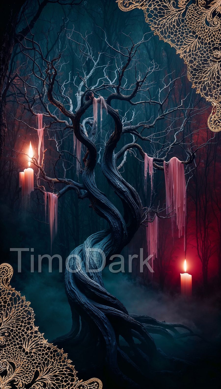 Candlelit Enchantment Phone Wallpaper product image (1)