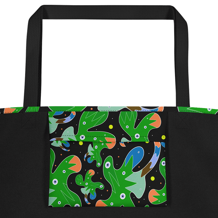 Whimsical Frog Pattern Large Tote Bag product image (2)