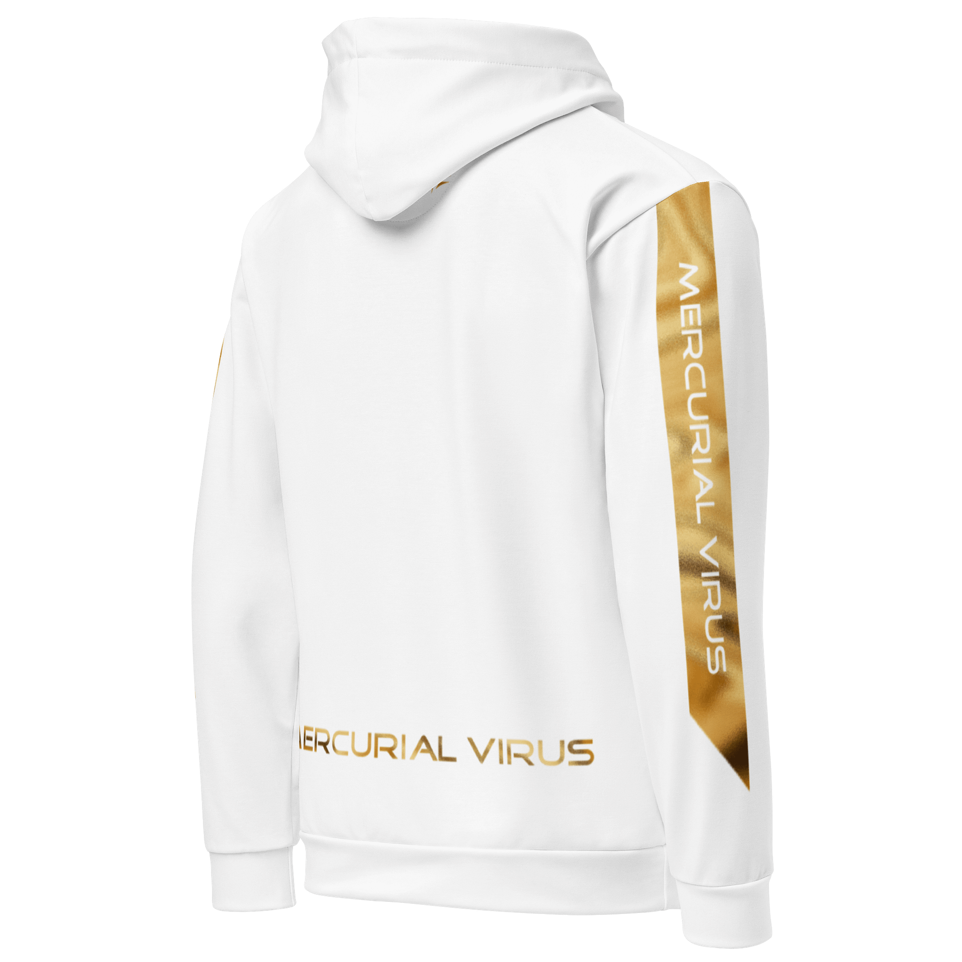 Mercurial Virus Gold Shimmer White Hoodie product image (4)