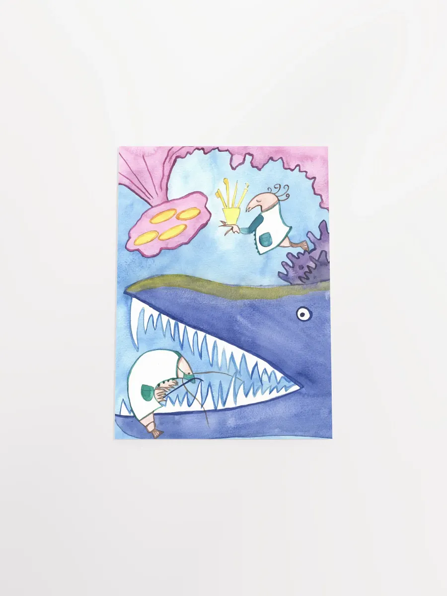 Shrimp Dentist Art Print product image (16)