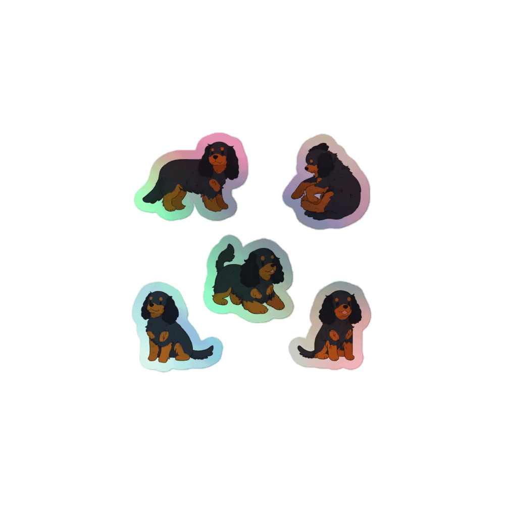 Cavalier King Charles Spaniel Holographic Dog Sticker Sheet product image (2)