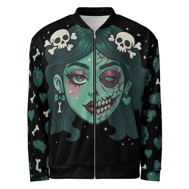 Ghoulish Glamour All-Over Bomber Jacket product image (1)