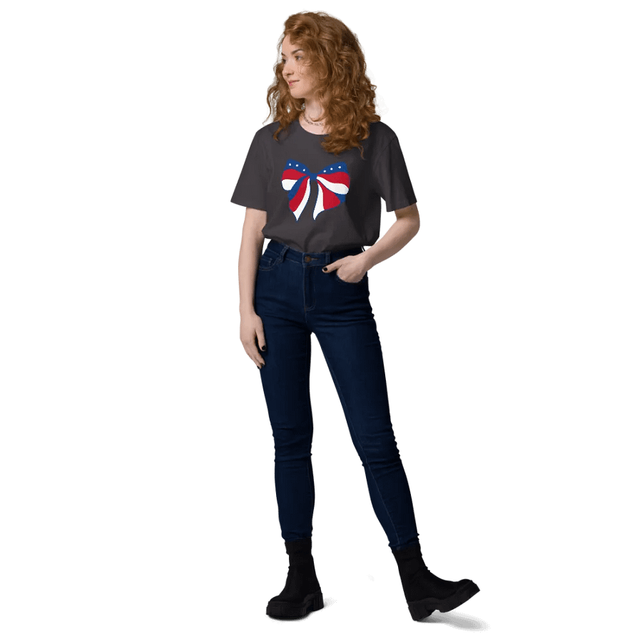 Patriotic Pride Bow Graphic T-Shirt product image (111)