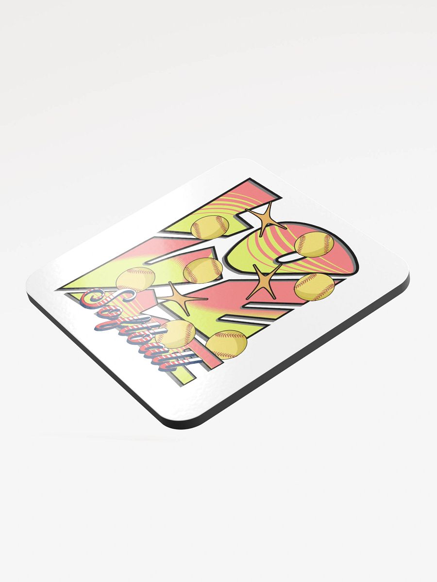 Love Me Softball Cork Coaster product image (4)