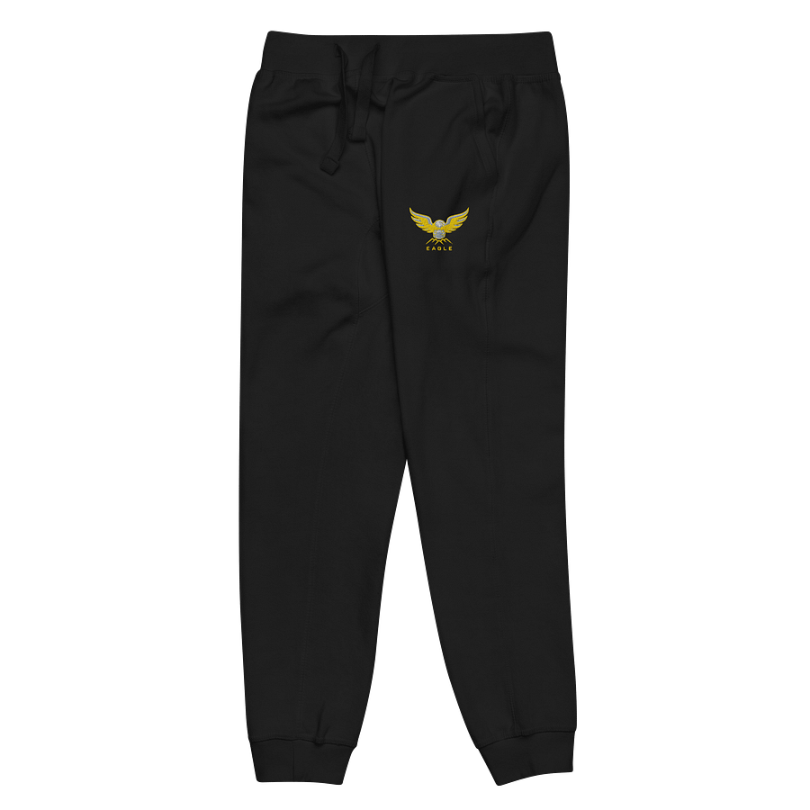 Unisex Fleece Joggers with Exclusive Eagle Design - Tapered Fit, Multiple Colours product image (4)