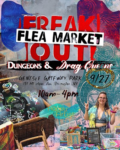 Come out to see me at one of my last markets of the year! (Only 2 or three more after this!)

Freak Out presents Dungeons and...